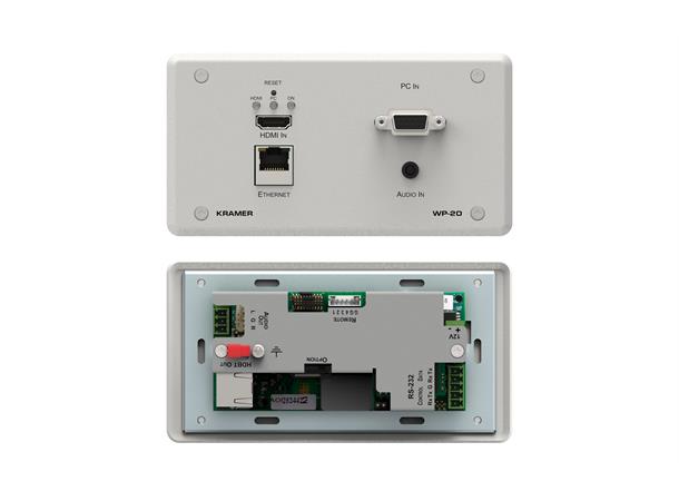 Kramer Panel HDMI VGA IP Audio Tx 1xHDBT 4K UHD RS232 CC 